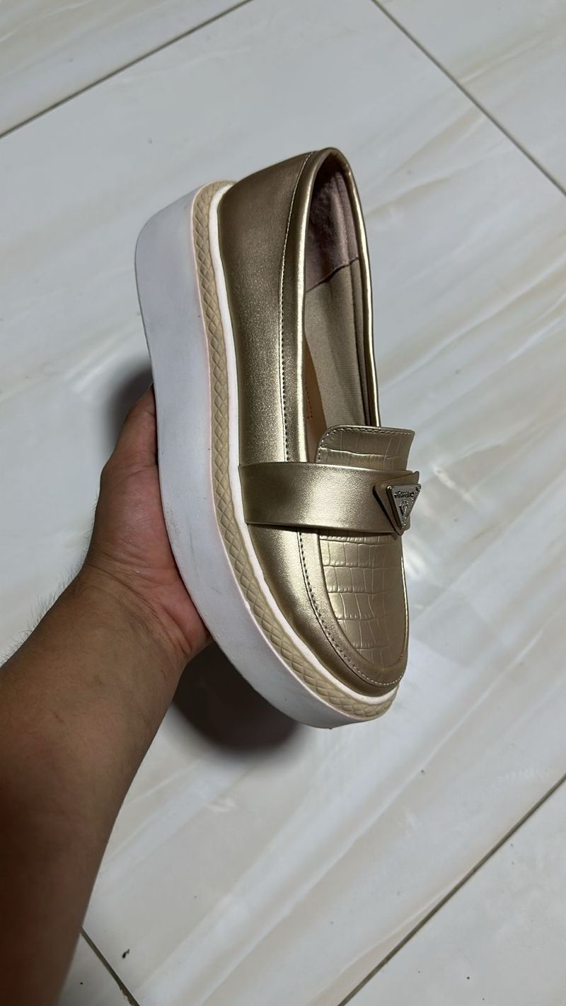 Mocasín Plataforma Golden Luxe