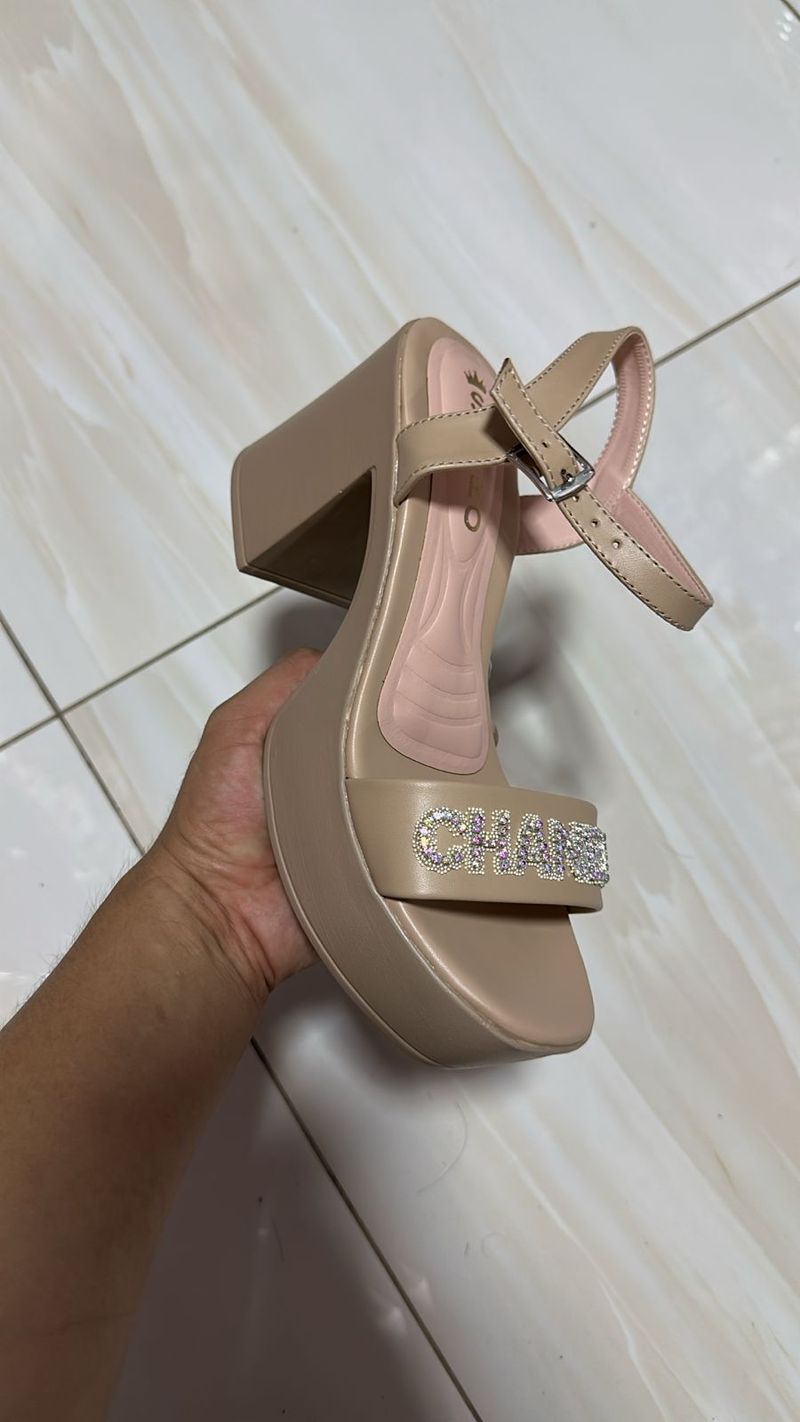 Sandalia Champagne Nude Premium