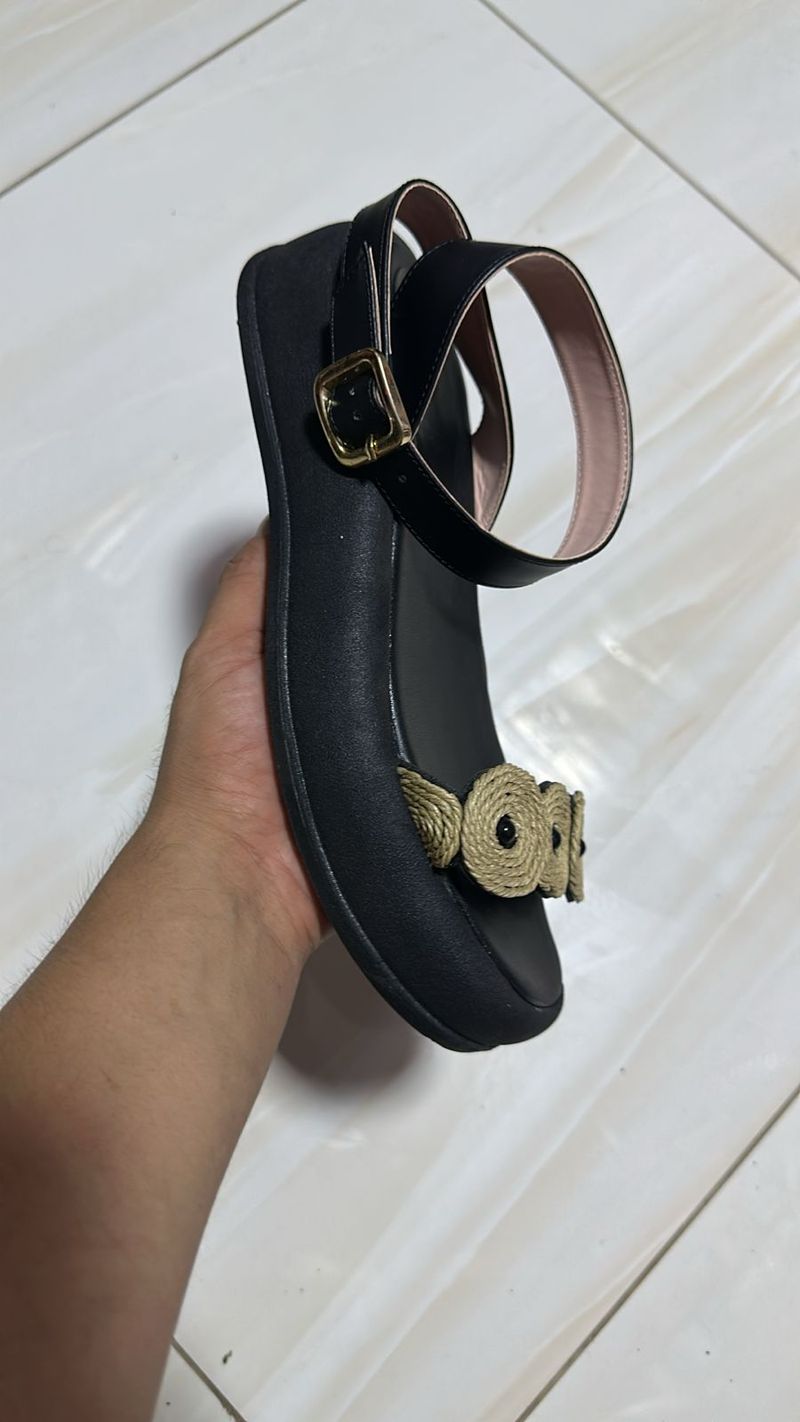 Sandalia Elegance Black Trenzada