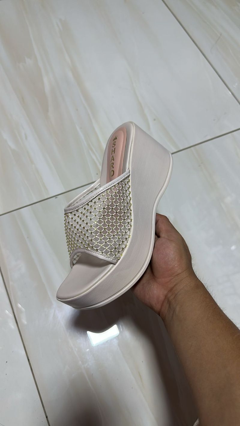 Sandalia Perla Hueso Premium